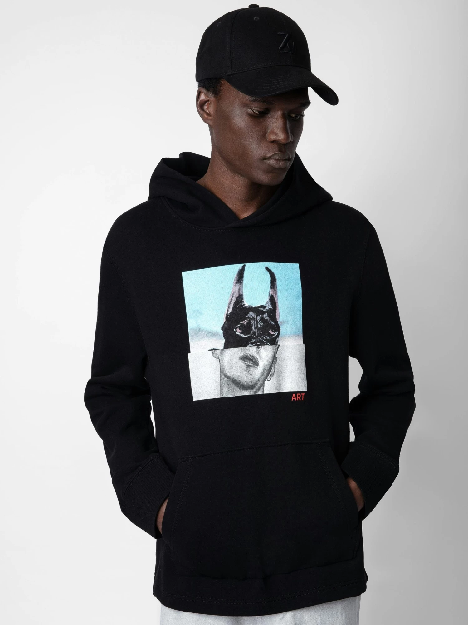 Zadig & Voltaire Sancho Photoprint Sweatshirt Black - Image 4