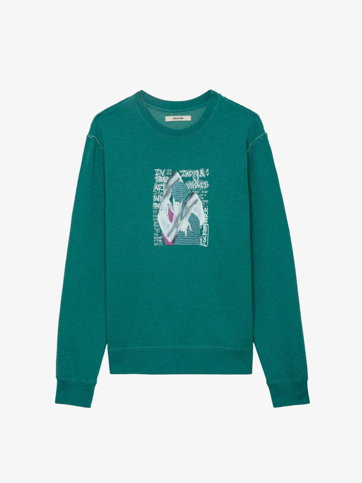 Zadig & Voltaire Simba Sweatshirt Aqua - Image 6
