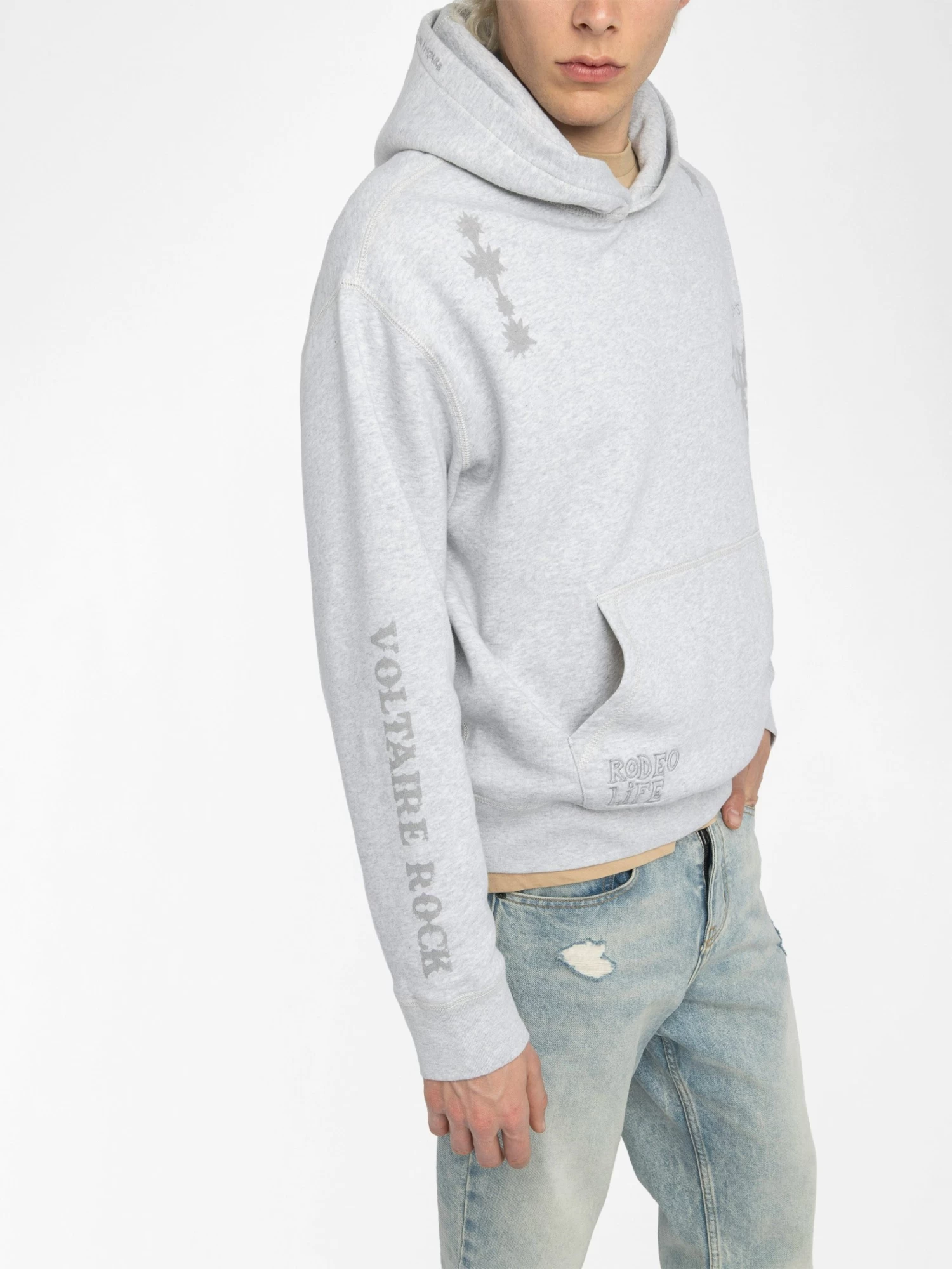 Zadig & Voltaire Sacha Sweatshirt Gris Chine - Image 4