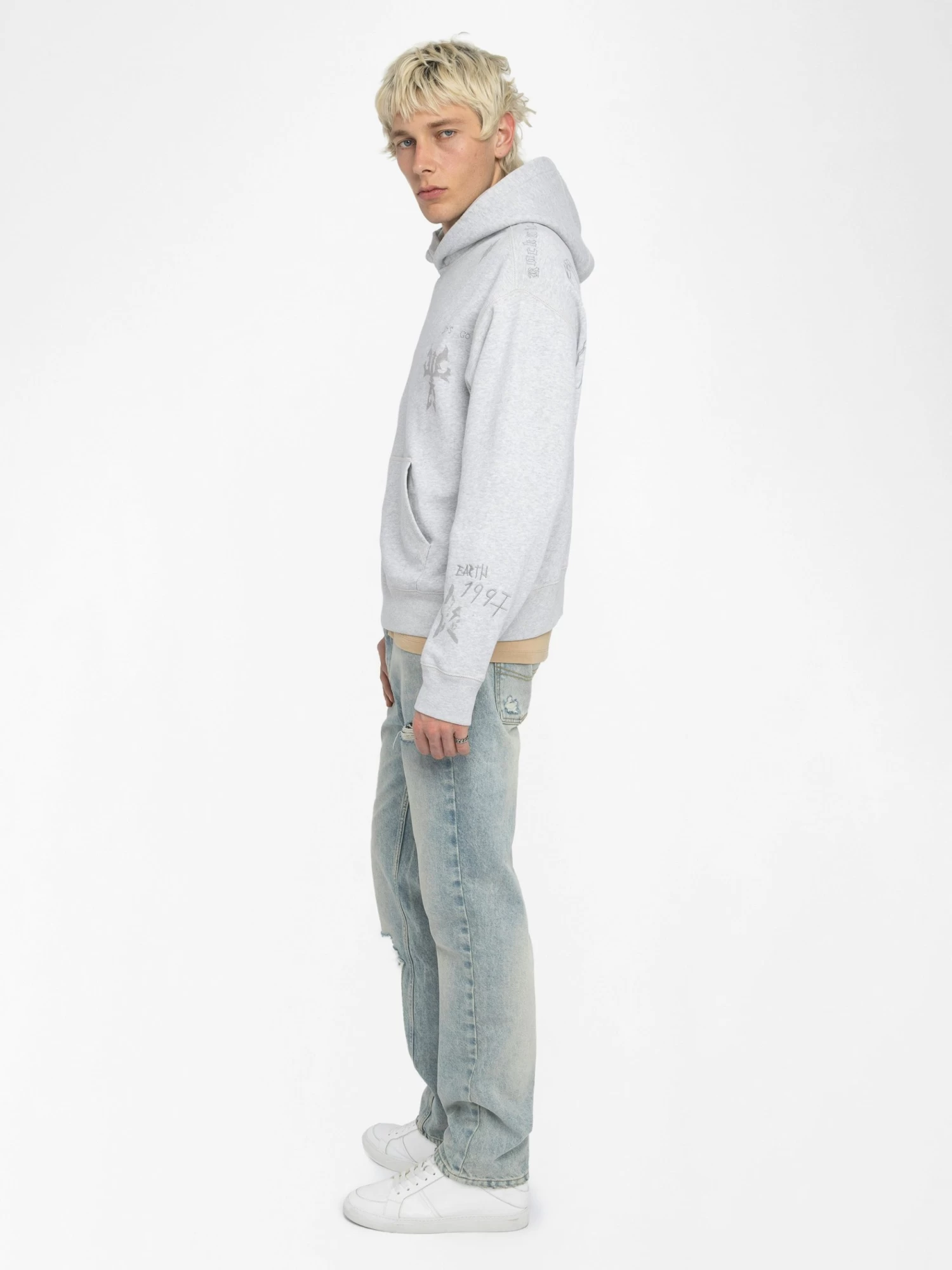 Zadig & Voltaire Sacha Sweatshirt Gris Chine - Image 5