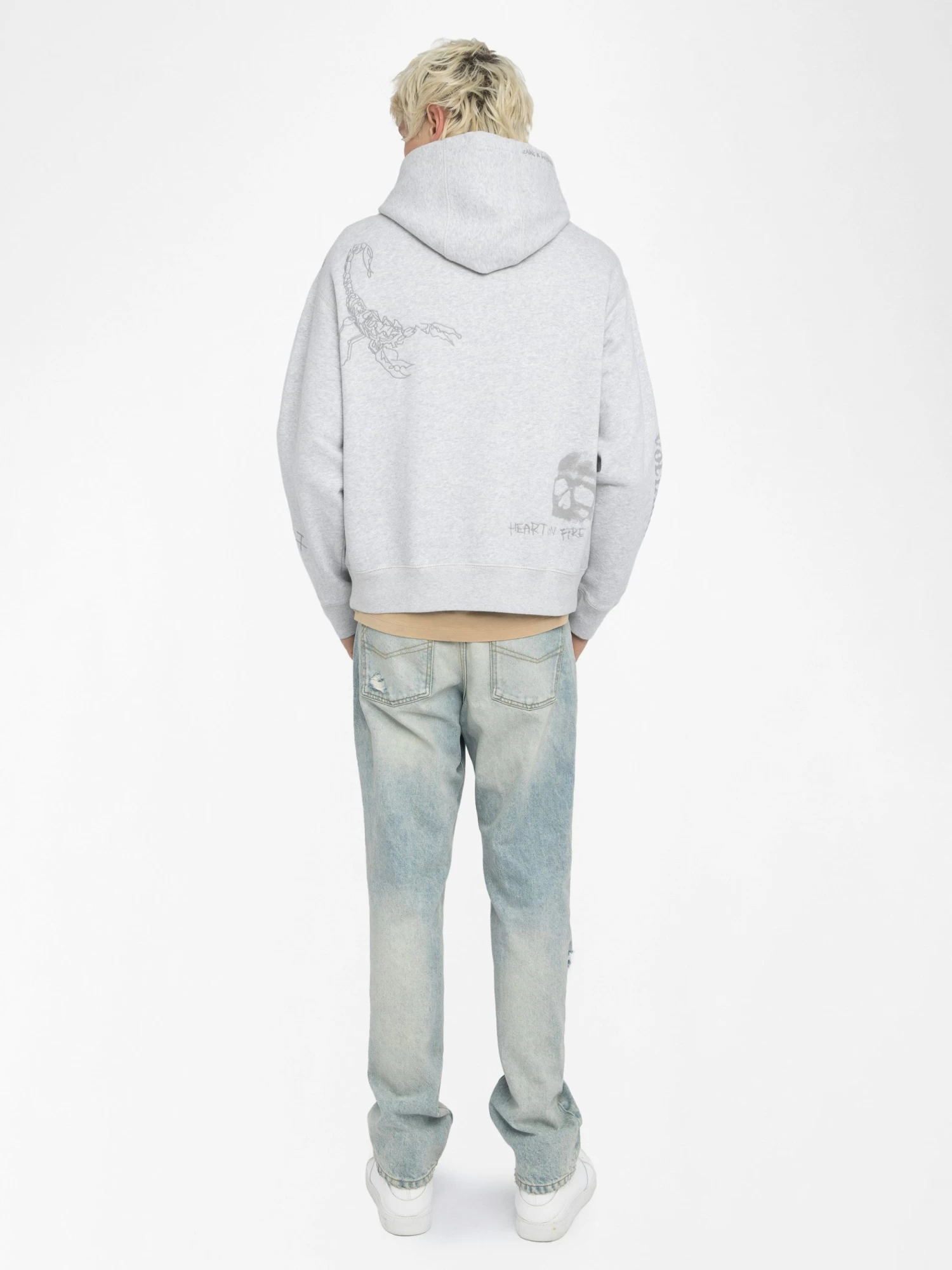 Zadig & Voltaire Sacha Sweatshirt Gris Chine - Image 2