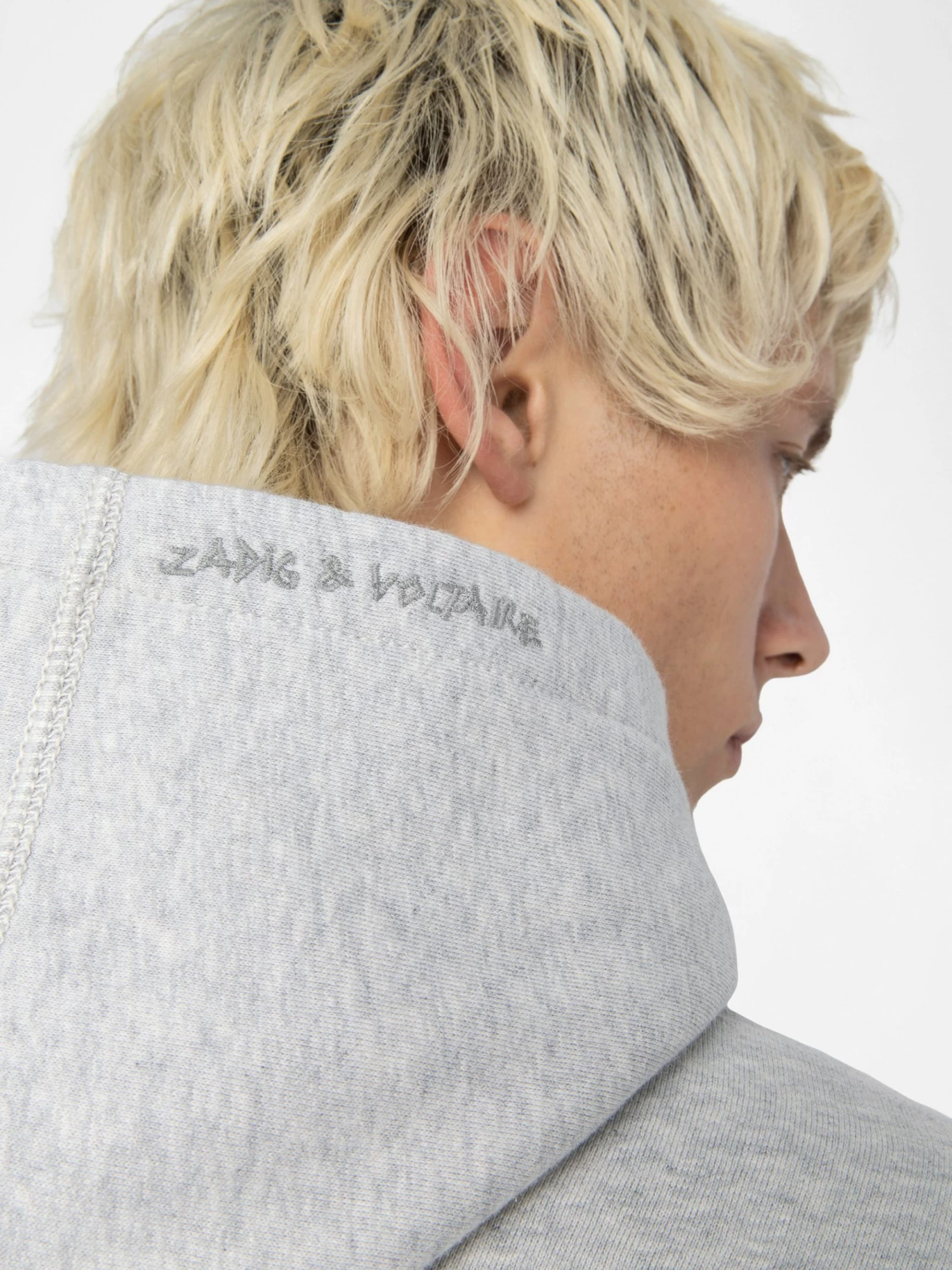 Zadig & Voltaire Sacha Sweatshirt Gris Chine - Image 7