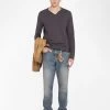 Zadig & Voltaire Henley Monastir T-shirt Dark Chocolate
