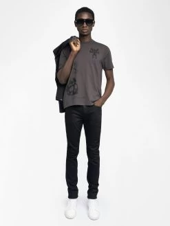 Zadig & Voltaire Tommy T-shirt Dark Chocolate