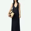 Zadig & Voltaire Deva Navy Sleeveless Dress Encre