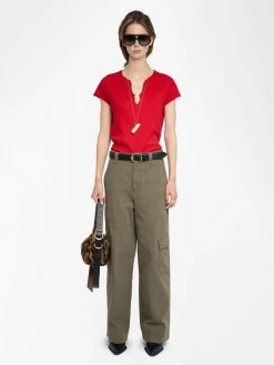 Zadig & Voltaire Tuni Henley T-shirt Love