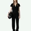 Zadig & Voltaire Tuni Henley T-shirt Black