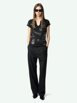 Zadig & Voltaire Henley T-shirt Black