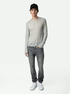 Zadig & Voltaire Teiss Cashmere Sweater Light Grey