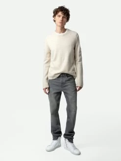 Zadig & Voltaire Kennedy Arrow Cashmere Sweater Sugar