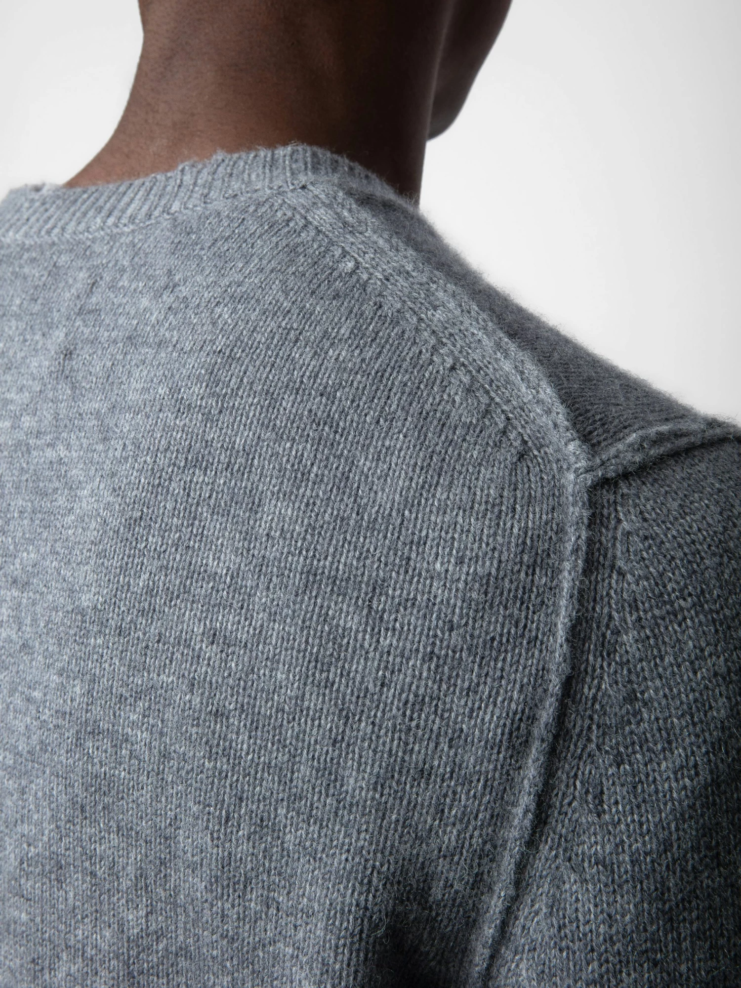 Zadig & Voltaire Kennedy Cashmere Sweater Gris Moyen - Image 4