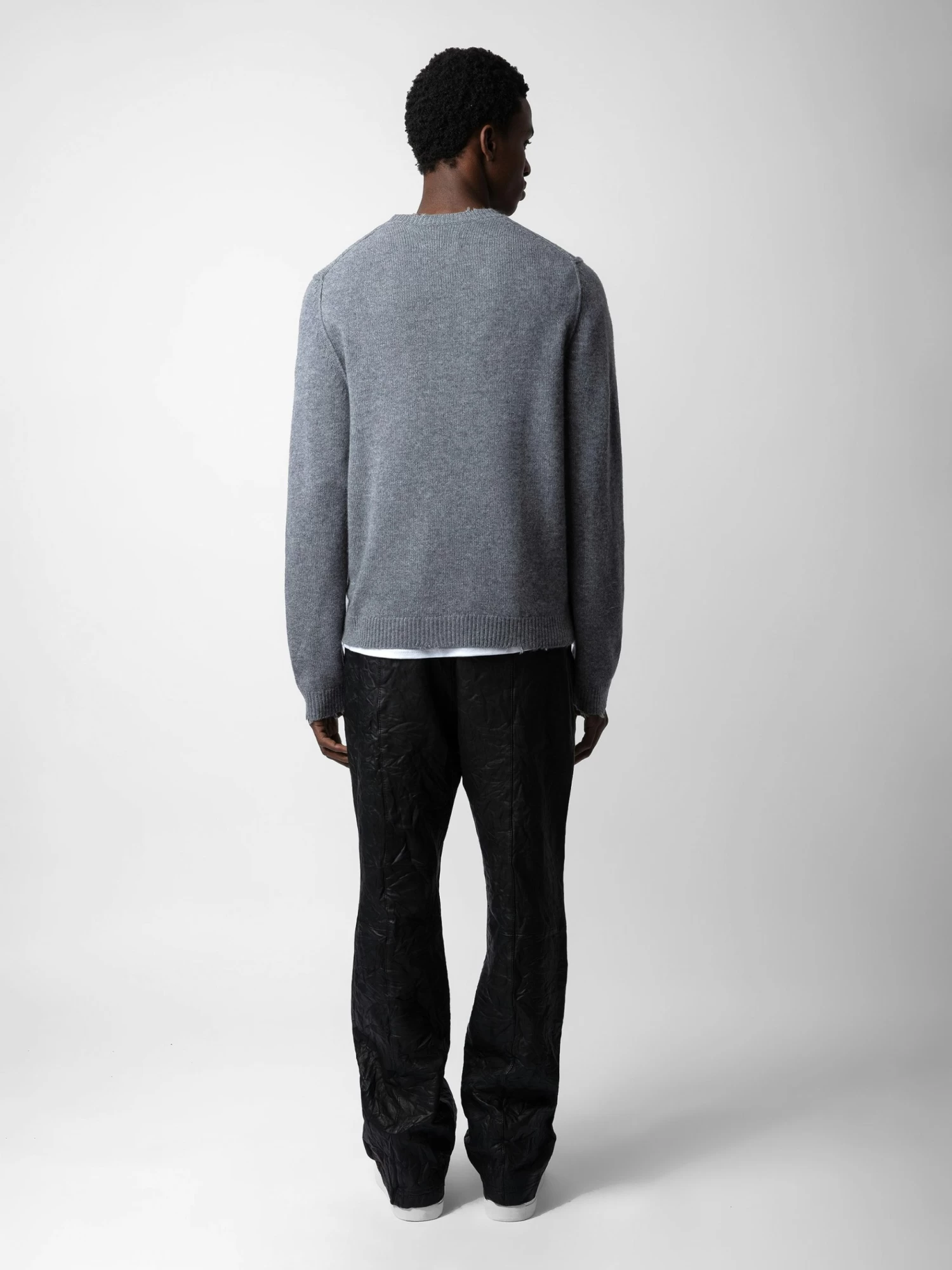 Zadig & Voltaire Kennedy Cashmere Sweater Gris Moyen - Image 2