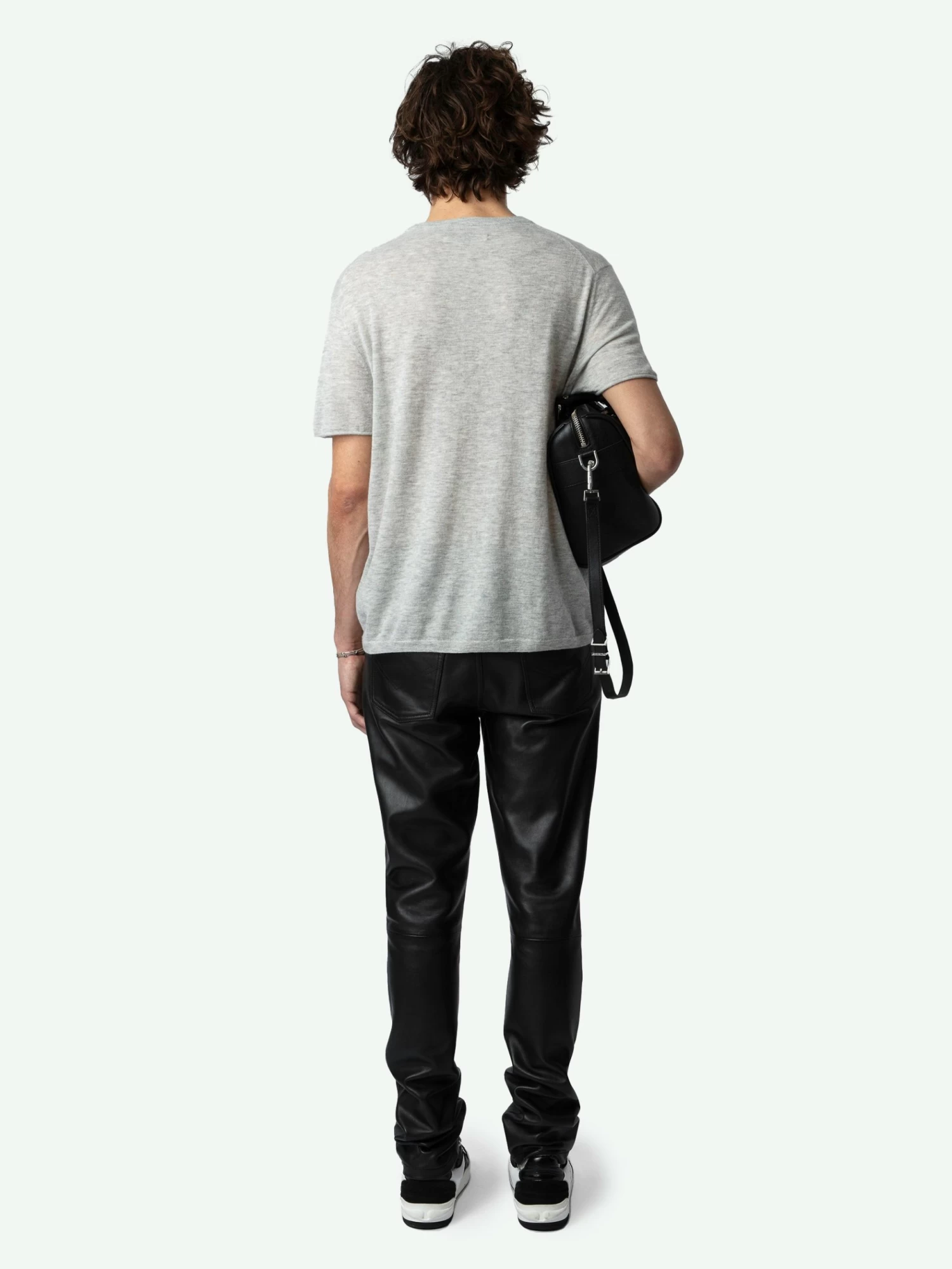 Zadig & Voltaire Jimmy Cashmere Sweater Gris Chine Clair - Image 2