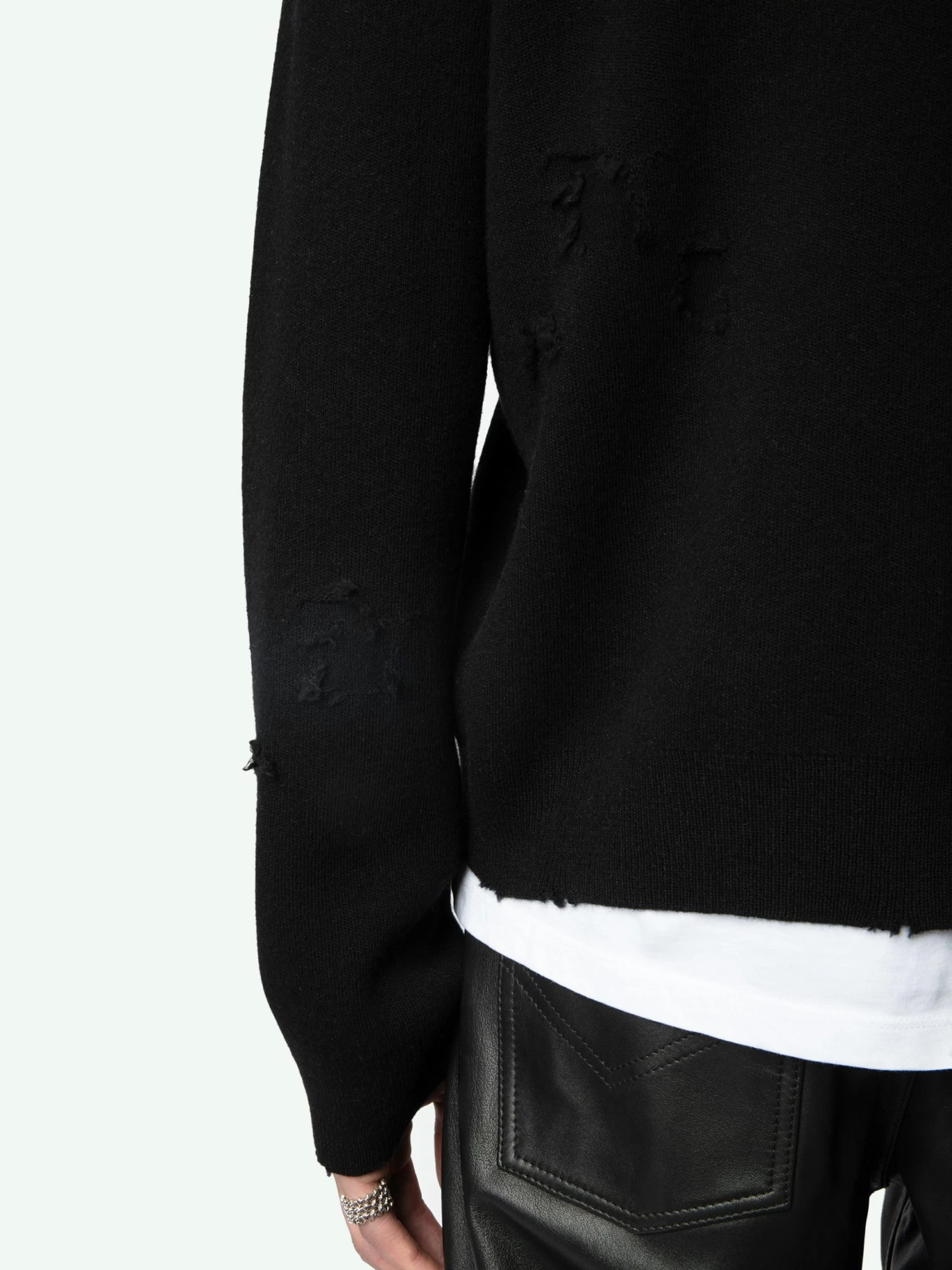 Zadig & Voltaire Marko Wool Sweater Black - Image 6