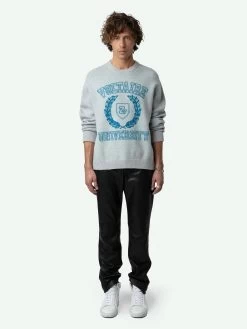 Zadig & Voltaire Marko Sweater Light Grey