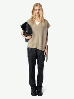 Zadig & Voltaire Maddy Cashmere Sweater Oatmeal