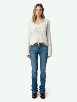 Zadig & Voltaire Salmyr Wings Sweater Ecru