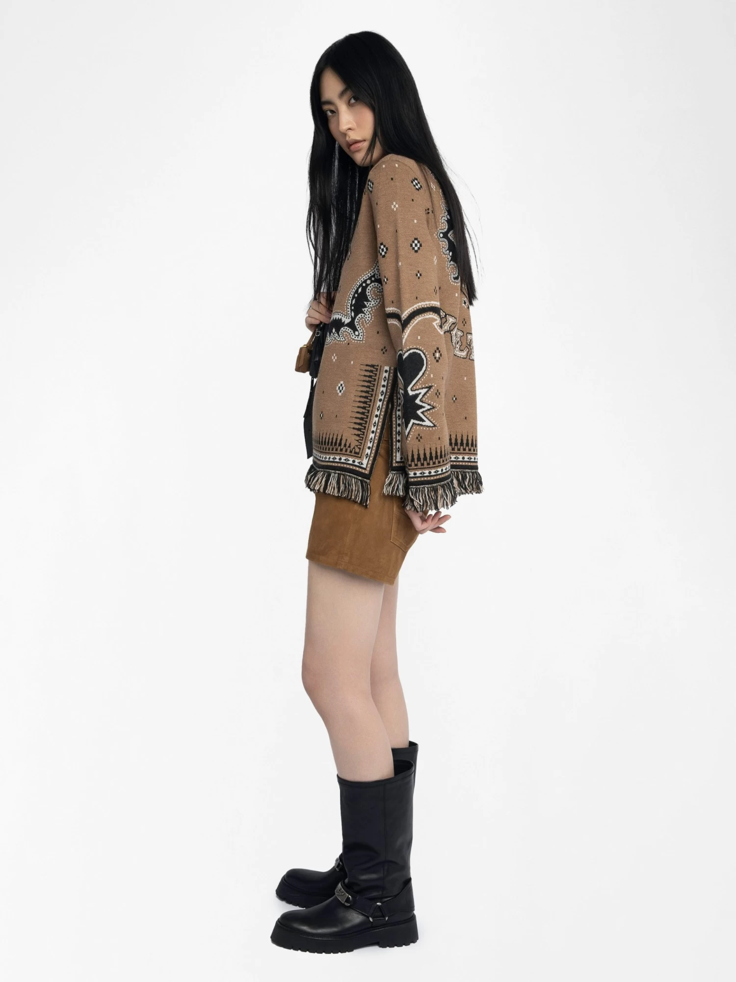 Zadig & Voltaire Leon Wool Sweater Daim - Image 5