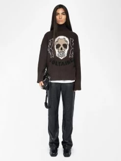 Zadig & Voltaire Bleeza Wool Sweater Dark Chocolate