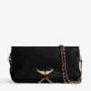 Zadig & Voltaire Rock Clutch Noir Gold