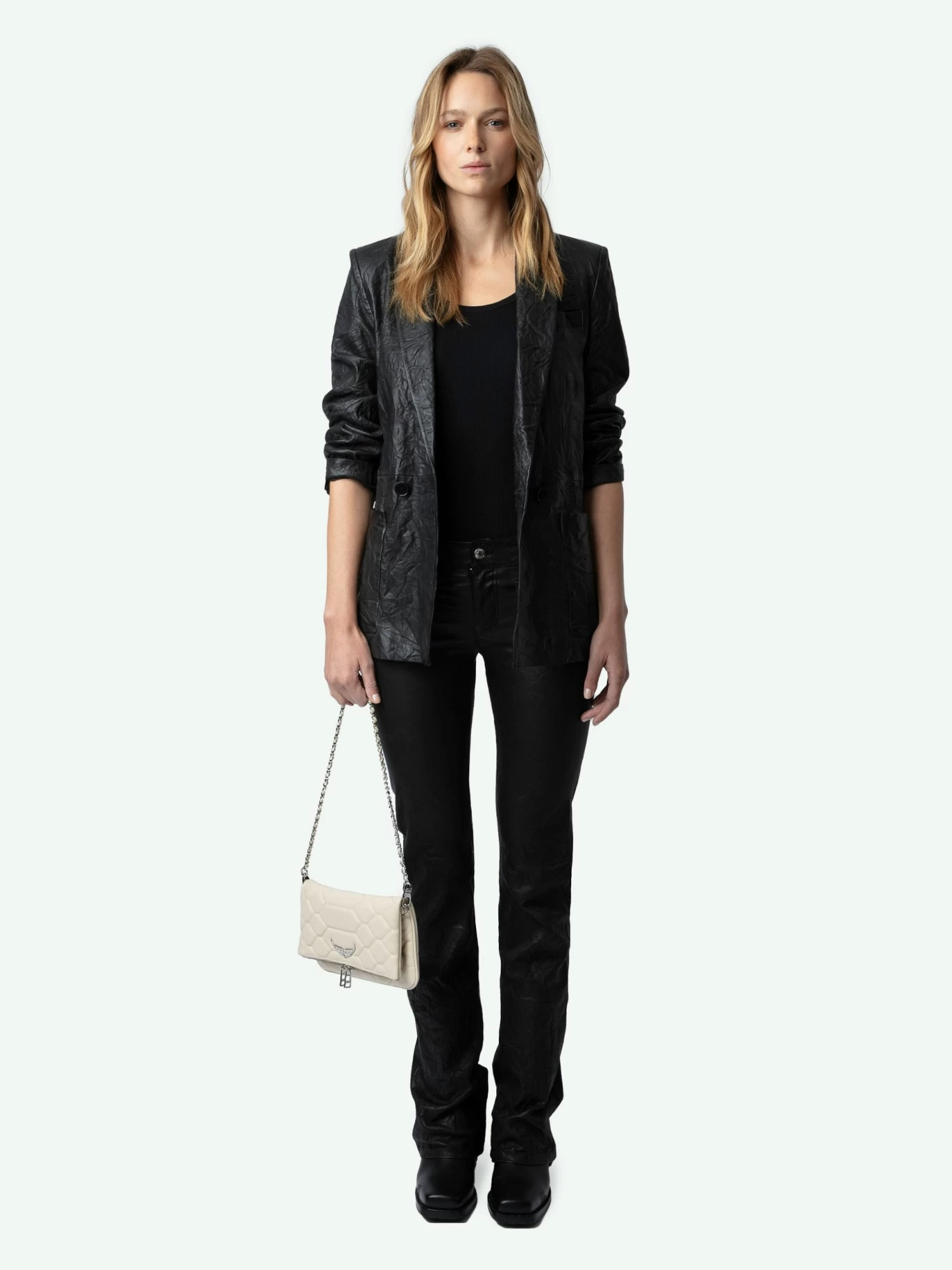 Zadig & Voltaire Rock Quilted Clutch Flash - Image 5