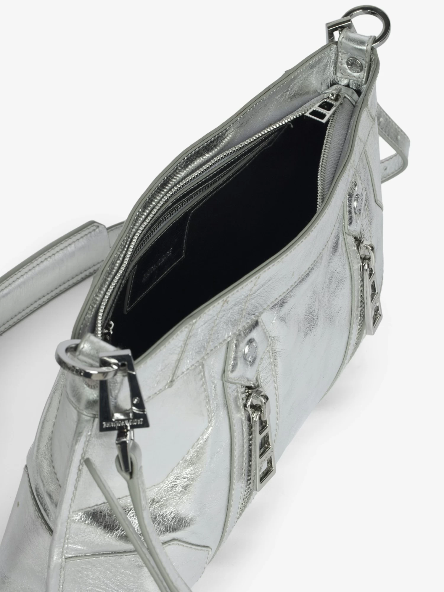 Zadig & Voltaire Sunny Moody Vintage Metal Bag Silver - Image 4