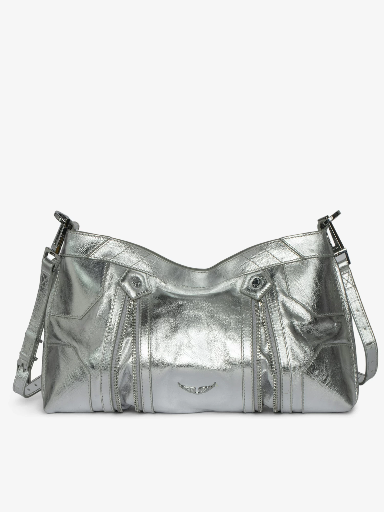 Zadig & Voltaire Sunny Moody Vintage Metal Bag Silver - Image 5