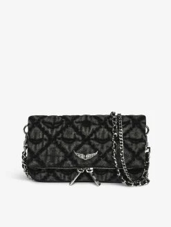 Zadig & Voltaire Rock Nano Monogram Clutch Road