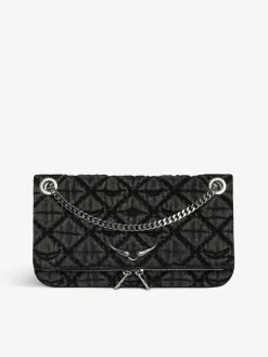 Zadig & Voltaire Rock II Monogram Clutch Road