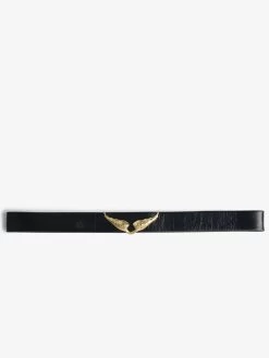 Zadig & Voltaire Rock Reversible Vintage Belt Noir