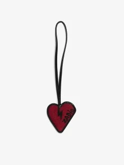 Zadig & Voltaire Flash Heart Keyring Black