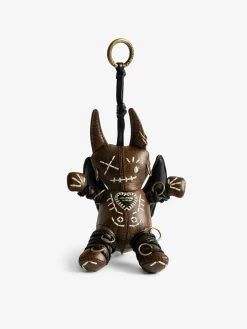 Zadig & Voltaire Voodoo Devil Vintage Keyring Wood