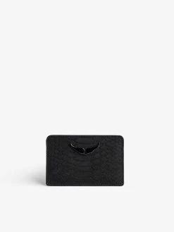 Zadig & Voltaire ZV Soft Savage Pass Card Case Black