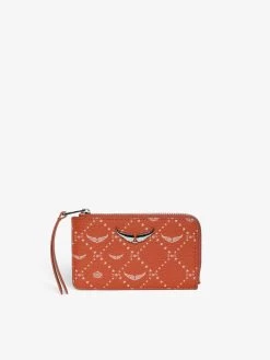 Zadig & Voltaire ZV Card Monogram Card Holder Flame