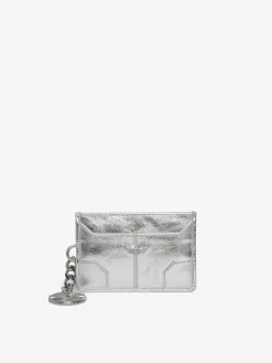 Zadig & Voltaire Sunny Pass Vintage Metal Card Holder Silver