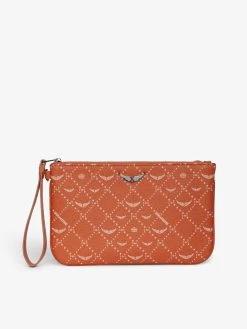 Zadig & Voltaire Z Pouch Monogram Pouch Flame