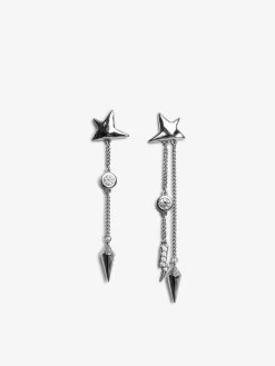 Zadig & Voltaire Rock Star Earrings Shiny Silver
