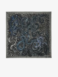 Zadig & Voltaire Billie Snakes Scarf Medium Grey