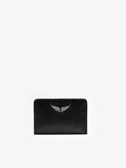 Zadig & Voltaire Card Case Zv Pass Black
