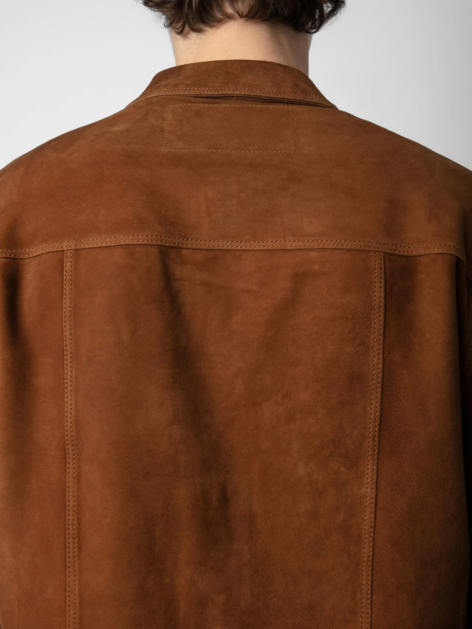 Zadig & Voltaire Kuba Suede Jacket Cognac - Image 4
