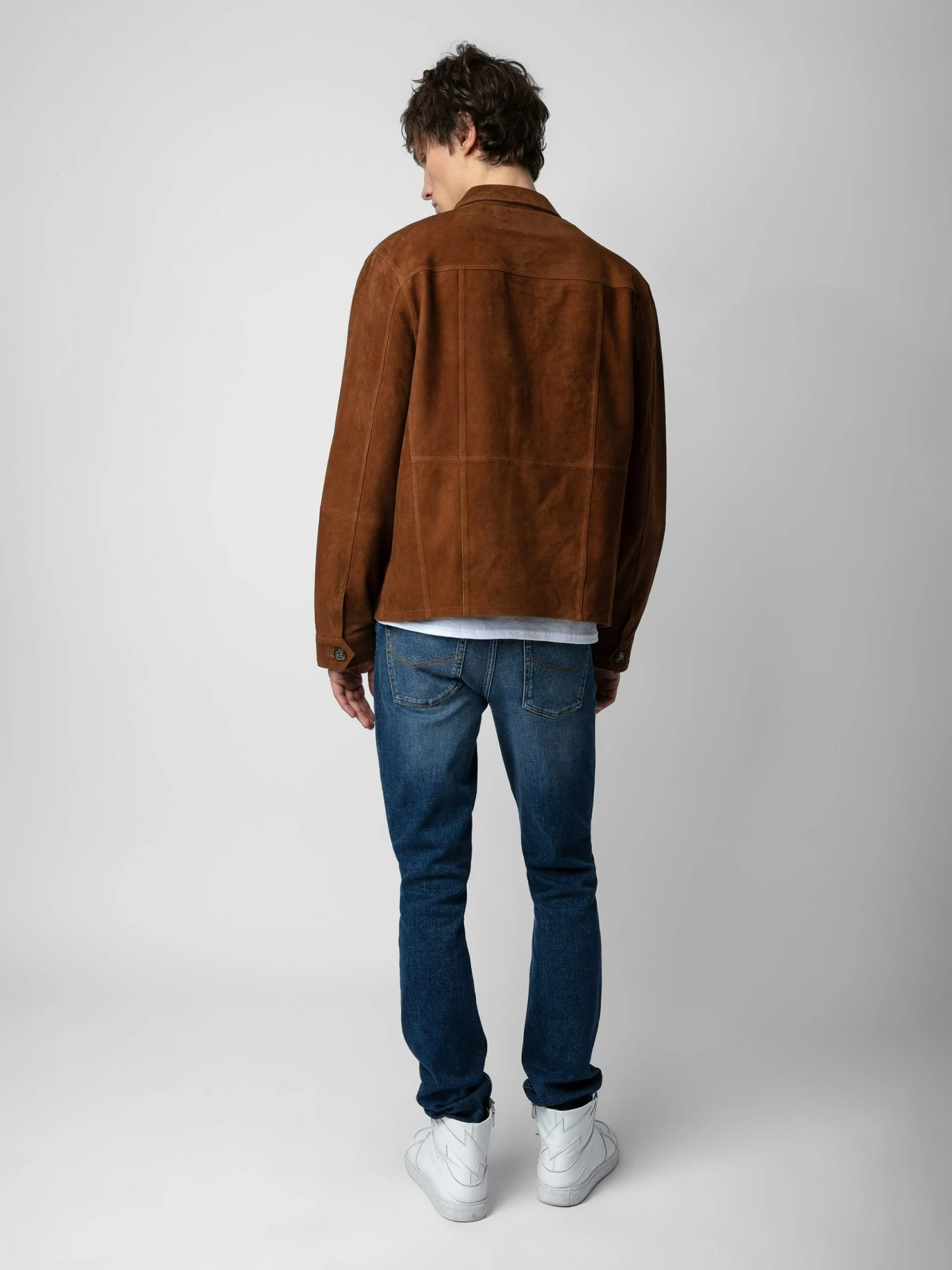 Zadig & Voltaire Kuba Suede Jacket Cognac - Image 2
