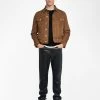 Zadig & Voltaire Bases Suede Jacket Cognac