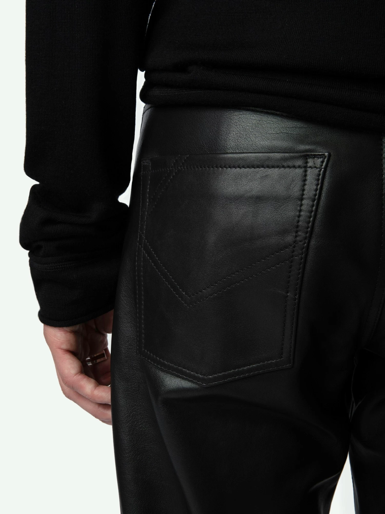 Zadig & Voltaire John Leather Pants Black - Image 4