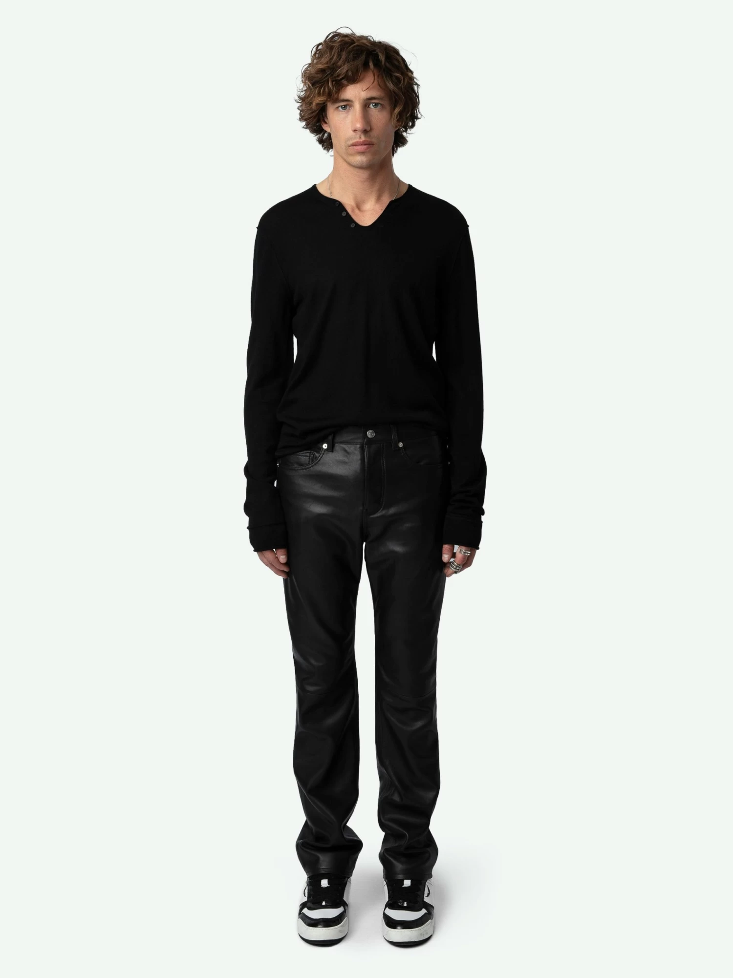 Zadig & Voltaire John Leather Pants Black