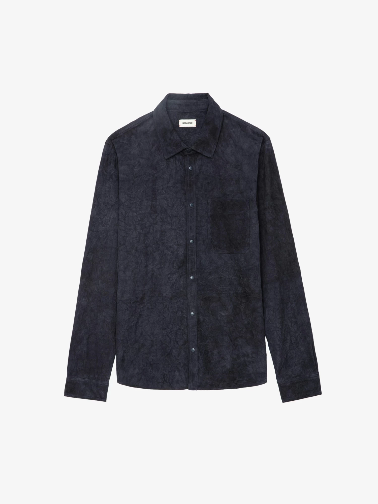 Zadig & Voltaire Serge Suede Shirt Encre - Image 6