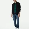 Zadig & Voltaire Serge Suede Shirt Encre
