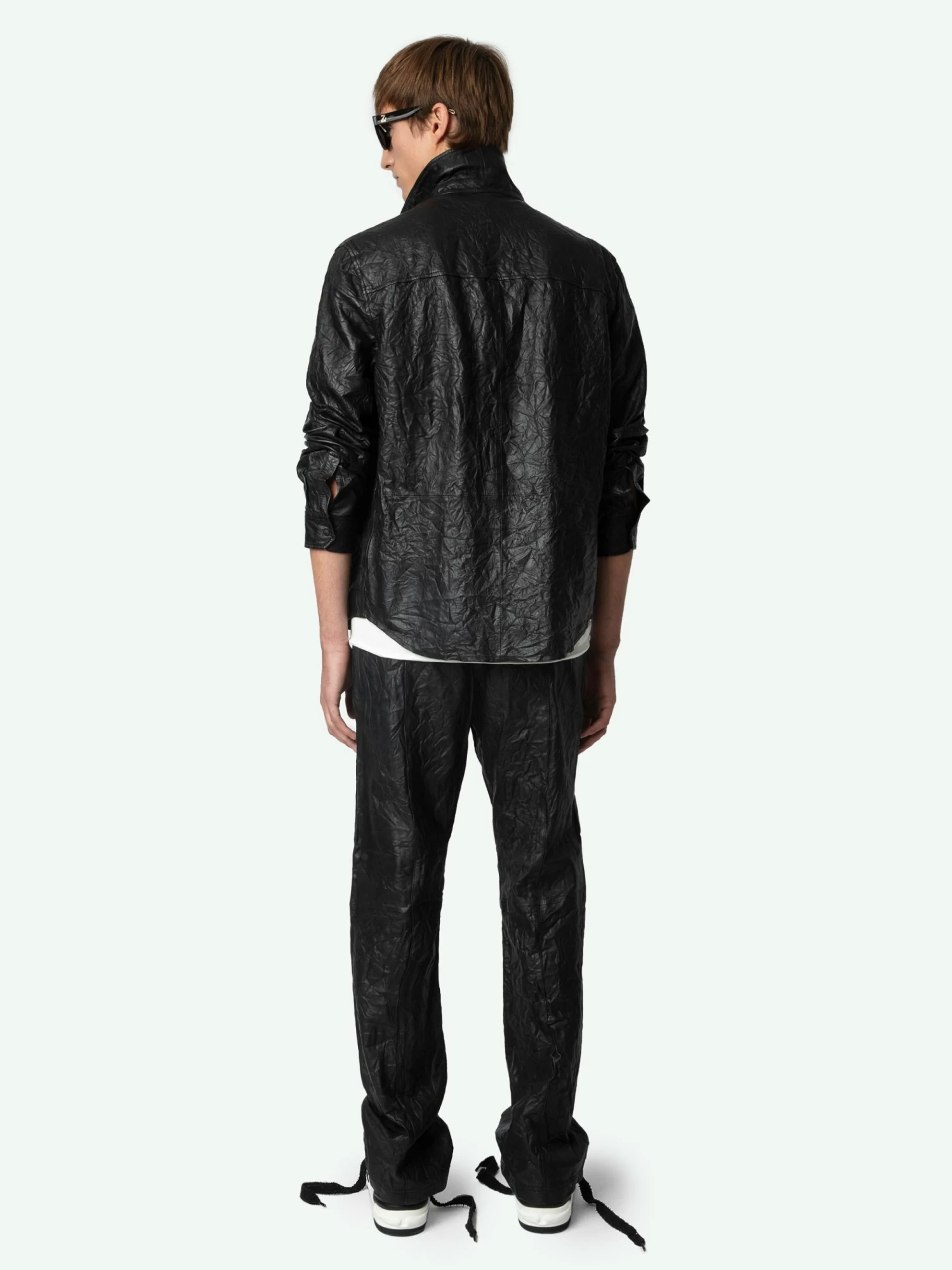 Zadig & Voltaire Serge Leather Shirt Black - Image 5