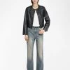 Zadig & Voltaire Luxi Leather Jacket Black