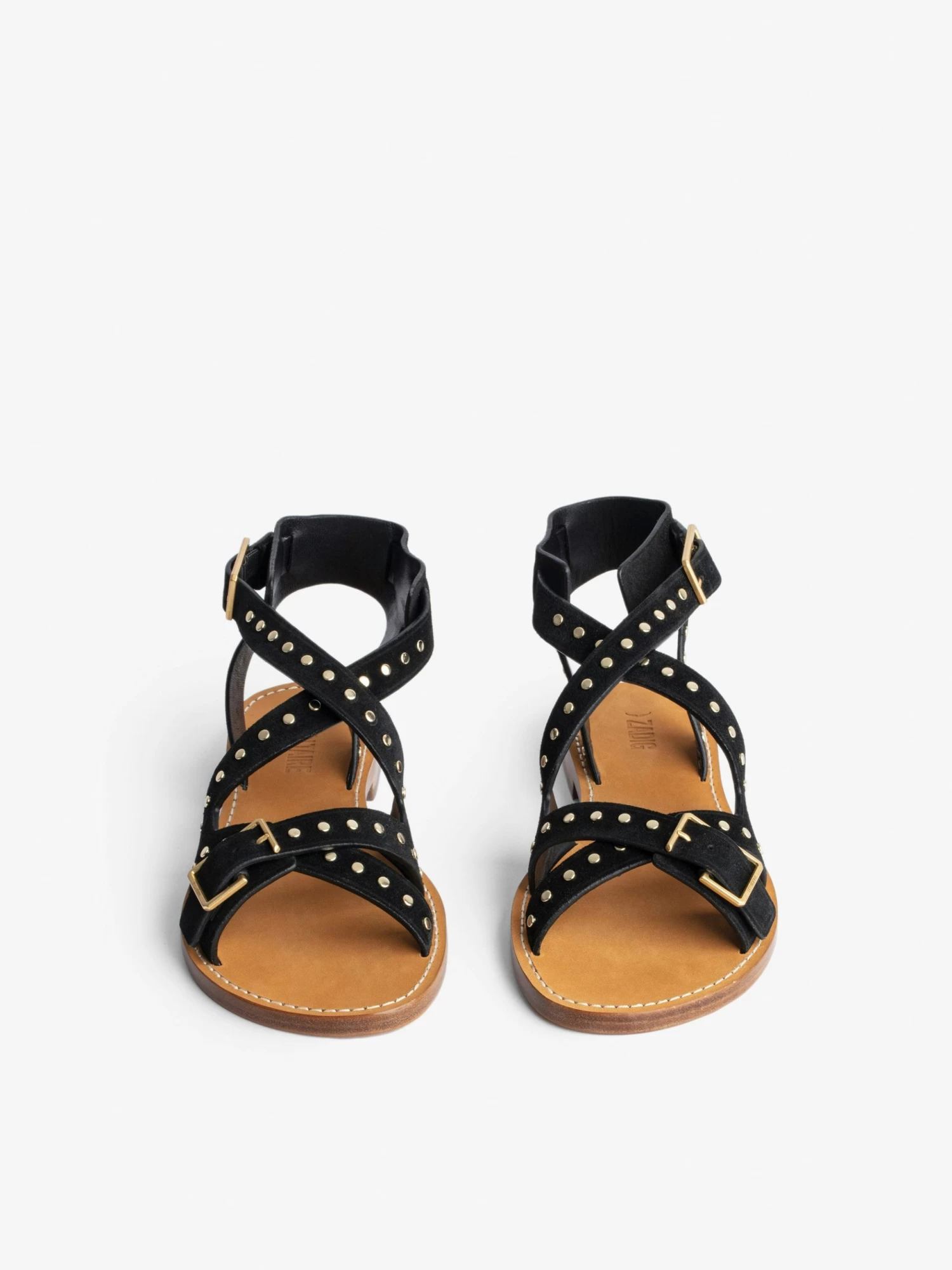 Zadig & Voltaire Cecilia Studs Caprese Sandals Black - Image 3