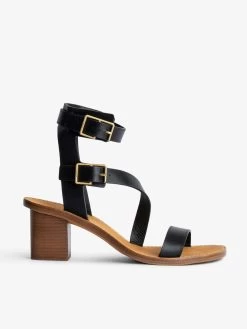 Zadig & Voltaire Cecilia Caprese Sandals Black